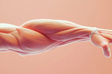 A cartoon drawing of a man's arm with a fist clenched