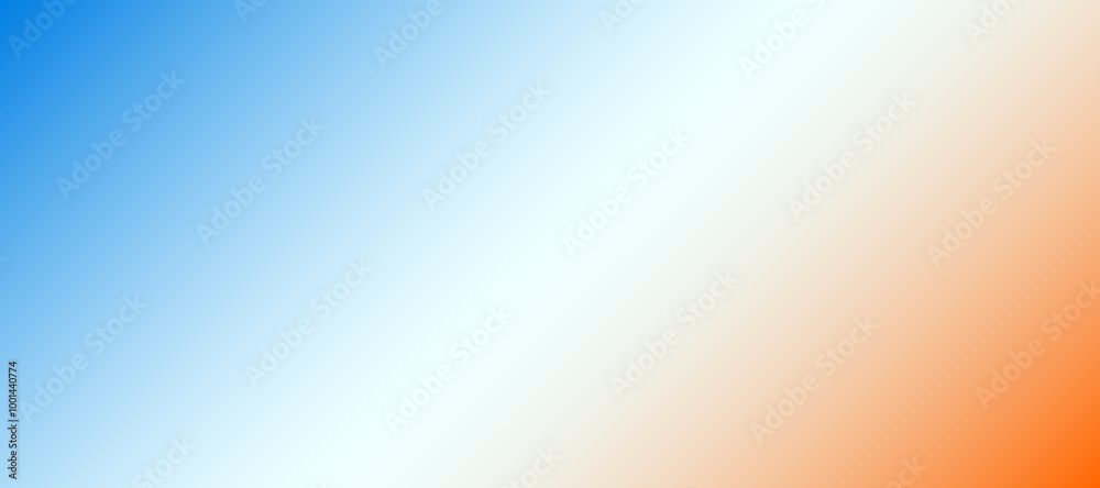 Poster blurred background with colorful diagonal gradient colors of orange, blue and white, texture blur ab