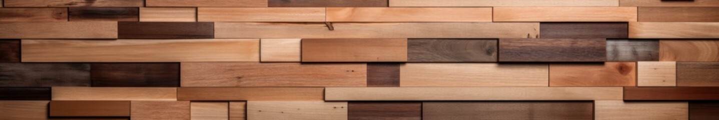 Obraz premium Variegated Wooden Planks Texture. Seamless Background for Interior Design