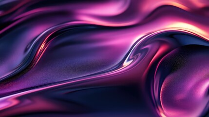 A vibrant 3D image of shampoo cream flowing over dynamic curves, highlighted by rich textures and shimmering light reflections