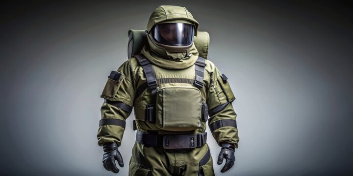 Highly Detailed EOD Explosive Ordnance Disposal Military Protective Costume for Safety and Security
