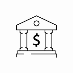 finance bank kredit money icon sign vector