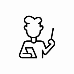 teach instructor icon sign vector