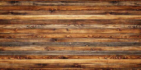 Natural Timber Brown Background with Horizontal Strips for Rustic Design Projects