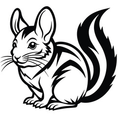 chinchilla logo icon vector design 