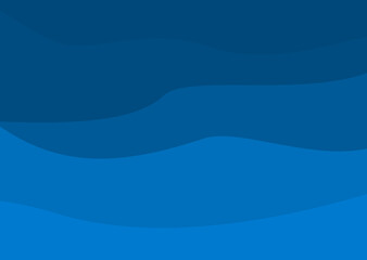 Fototapeta premium Layer of blue ocean scape - Design of deep sea texture background - Abstract aquatic wave template.