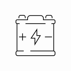battery car energy icon sign vector