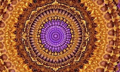 Obraz premium abstract background visualization of natural patterns lavender and gold