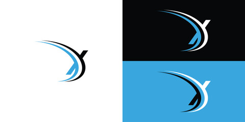 initial x logo for technology or financial companies