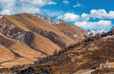 Autumn Plateau Mountain Scenery