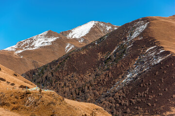 Autumn Plateau Mountain Scenery