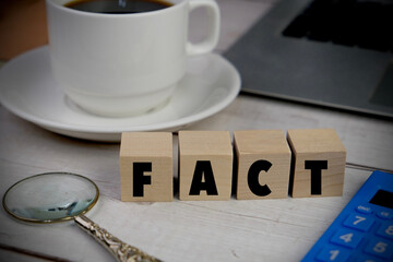 The word FACT as a management and business concept. 