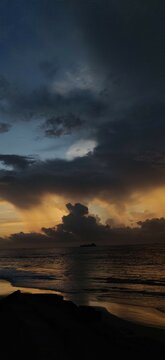 sunset on the beach