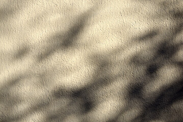Ombre et lumière sur mur en crépi