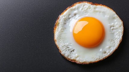 Close up of Perfectly Fried Sunny Side Up Egg