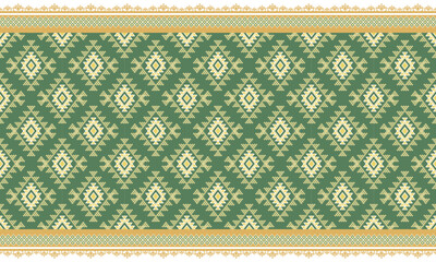 abstract green and yellow colour ethnic art.seamless pattern in tribal,folk embroidery,and Mexican style.
Aztec geometric art ornament print.Design for carpet,cover.wallpaper,wrapping,fabric,clothing.