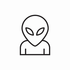 alien face icon sign vector