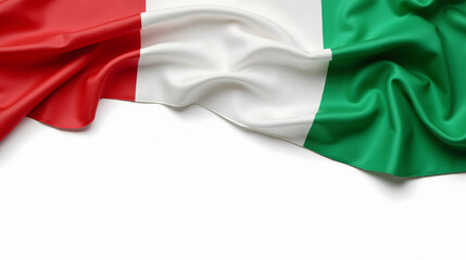 Obraz premium Close-up of wrinkled Italian flag