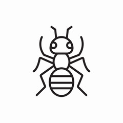 soldier ant icon sign vector
