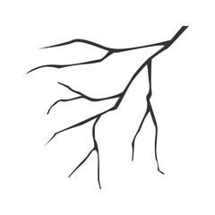 Fototapeta premium Tropical leaf silhouette. Jungle exotic leaves and botanical plants. Vector illustration.