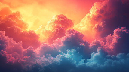 Fototapeta premium Bright color clouds - 