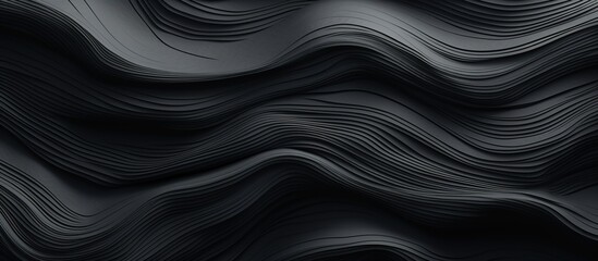 Abstract Black Wavy Pattern. Graphic Resource Background And Wallpaper