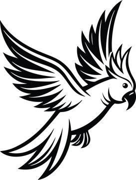 recommend clip art: cockatoo logo icon vector design