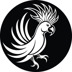 cockatoo logo icon vector design