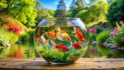 Creative Goldfish Bowl Ideas for Home Decor and Aquatic Themed Spaces with Vibrant Colors and Styles