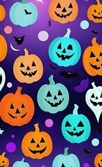halloween background with pumpkins