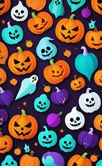 halloween pumpkins background