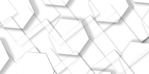 Abstract white background with hexagons and seamless pattern in vector design. luxury white pattern geometric mesh cell texture. seamless bright white abstract honeycomb background.