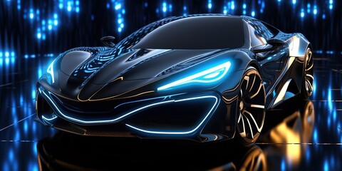 background with glowing lights