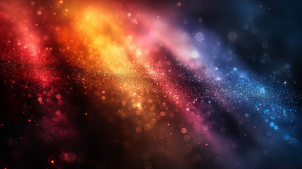Naklejka premium A stunning multicolored abstract bokeh gradient with vivid light and colorful glow spectrum