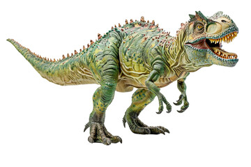 Obraz premium Carnotaurus Dinosaur in Attack Pose Isolated on Transparent Background