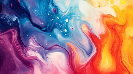 Fototapeta premium Abstract colorful background with swirling colors.