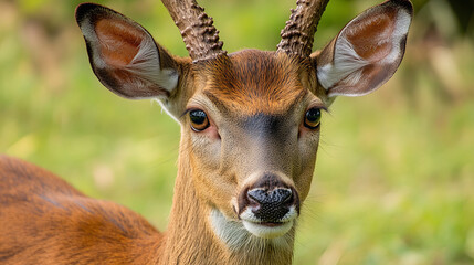 Bush buck close up head  