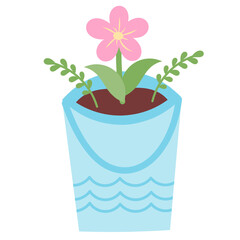 Cute Spring Flower Elements