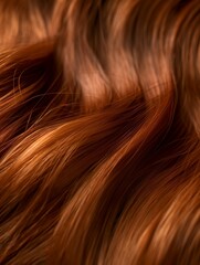Fototapeta premium Closeup of a woman's hair color and texture