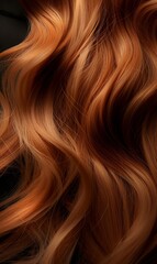 Naklejka premium Closeup of a woman's hair color and texture