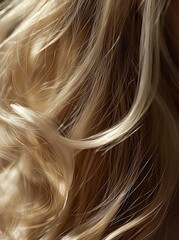Naklejka premium Closeup of a woman's hair color and texture