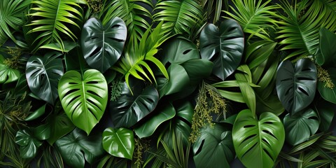 Fototapeta premium close up of green leaves
