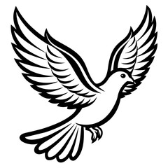 dove with wings