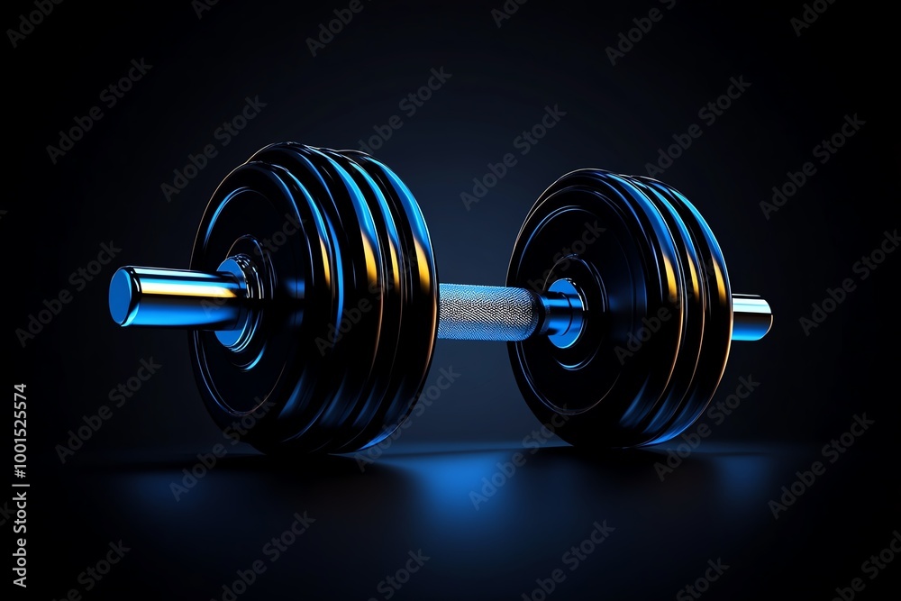 Poster minimal dumbbell icon, a simple and sleek representation of strength training, designed in modern, a