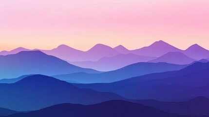 Fototapeta premium Serene Mountain Landscape at Dusk