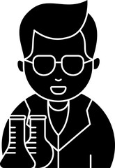 Scientist icon illustration vector