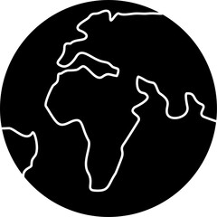 Earth icon illustration vector