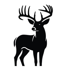 Obraz premium Buck Silhouette with Antlers