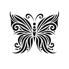 Butterfly Tribal Silhouette