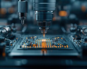 Robots performing precision tasks in a microfactory, small-scale production, high-tech miniaturization